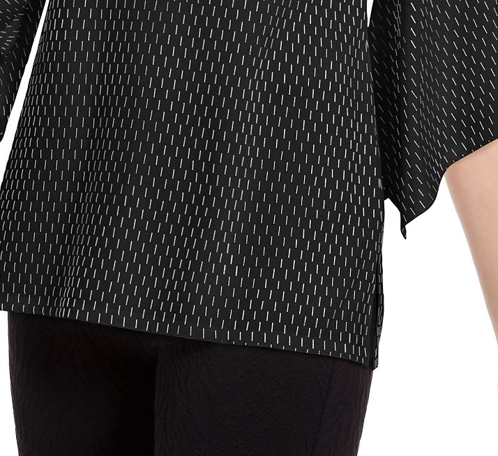 Blusa feminina com manga flare e detalhes embelezados, preta, tamanho grande, da coleção JM