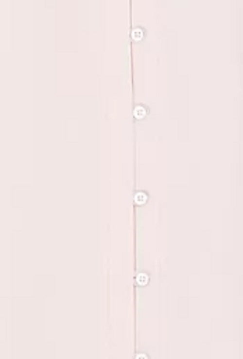 Blusa feminina com botões e mangas bufantes, estilo &amp; co, rosa, tamanho médio