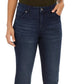 Jeans feminino estilo &amp; co moderno reto cintura média azul tamanho 18