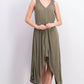 Vestido feminino estilo &amp; co com bainha de lenço verde tamanho grande