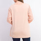 Blusa de algodão com mangas ilhós estilo &amp; co feminina vermelho brilhante tamanho pequeno