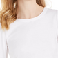 Charter Club Supima Puff Sleeve Top Feminino Branco Tamanho Médio