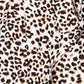 Shorts femininos Bar III com estampa de leopardo, branco, tamanho 14