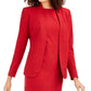 Blazer feminino Anne Klein Sabre Stretch Knit vermelho tamanho 4