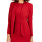 Blazer feminino Anne Klein Sabre Stretch Knit vermelho tamanho 4