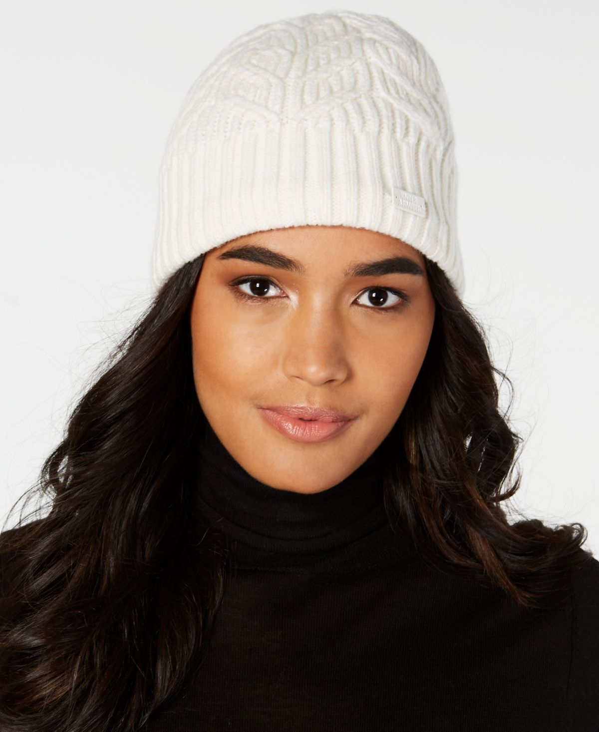 Gorro Under Armour Around Town Feminino Branco Tamanho Regular