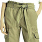 Calça cargo feminina Ralph Lauren com cinto verde, tamanho 12