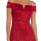Vestido de renda ombro a ombro feminino Nightway