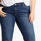 Calça Jeans Levi's Plus Size Classic Straight Leg Feminina Azul Tamanho 20