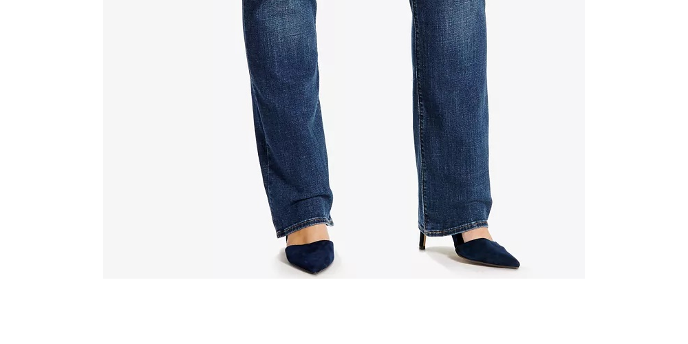 Calça Jeans Levi's Plus Size Classic Straight Leg Feminina Azul Tamanho 20