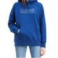 Moletom com capuz esportivo gráfico feminino Levi's azul-marinho tamanho pequeno