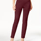 Calça feminina Charter Club Cambridge Tummy Control Slim Leg, vinho, tamanho 16, pequena
