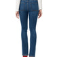 Calça jeans feminina Sanctuary com botões frontais e corte bootcut, azul médio, tamanho 24