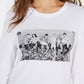 Camiseta estampada Love Tribe Junior's Cotton Friends, tamanho X-G, branca