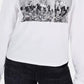 Camiseta estampada Love Tribe Junior's Cotton Friends, tamanho X-G, branca