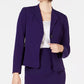 Le Suit Feminino Petite Wing-Collard Skirt Suit Roxo Escuro Tamanho 2P