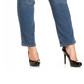 Jeans feminino plus size e pequeno estilo &amp; co plus size com controle de barriga e perna justa, tamanho 26, azul