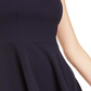 Vestido de mergulho com lantejoulas e renda nas costas, tamanho 11, infantil, azul-marinho