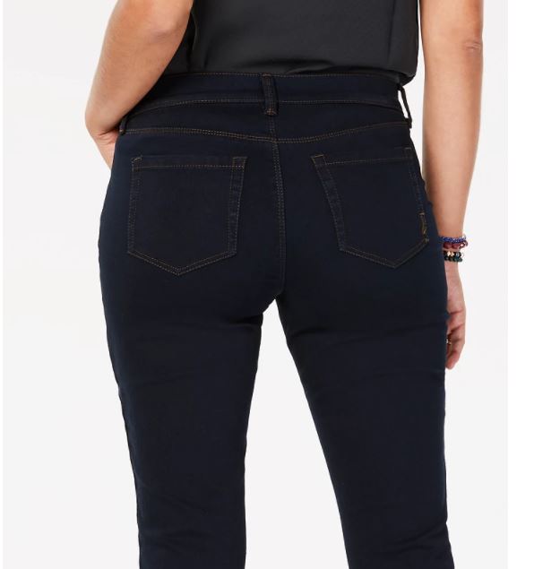 Jeans Bootcut Feminino Style &amp; Co Cintura Média Azul Tamanho 4