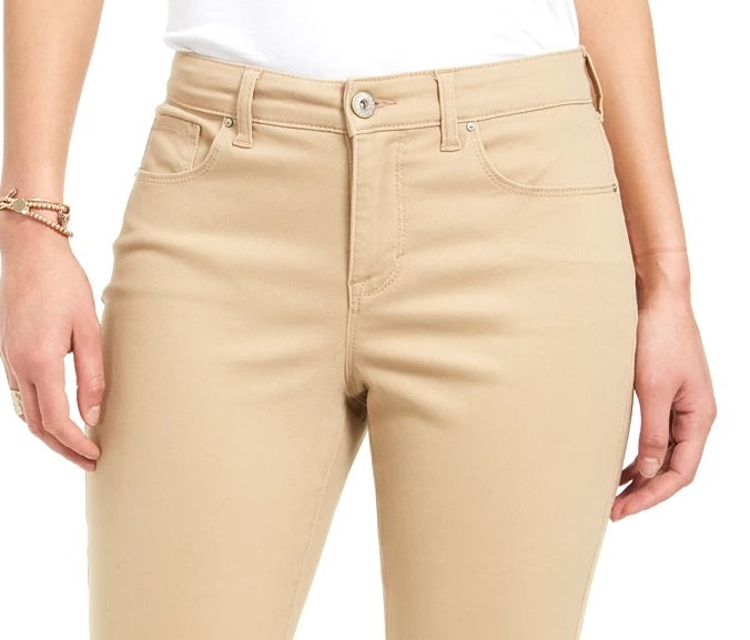 Calça jeans skinny feminina Style &amp; Co Curvy-Fit, marrom, tamanho 10
