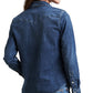 Camisa Levi's Ultimate Western Lotta Love Feminina Azul Tamanho Médio