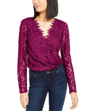 Body de renda feminino Leyden rosa tamanho grande