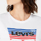 Camiseta Levi's The Perfect Cotton Batwing-Graphic Feminina Branca Tamanho Extra Pequeno