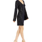 Vestido listrado com glitter City Studios Juniors, tamanho dourado, extra pequeno