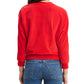 Blusa feminina Levi's de veludo com manga dolman, vermelha, tamanho grande