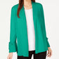 Cardigan feminino Alfani com manga amarrada, vermelho, tamanho pequeno