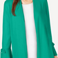 Cardigan feminino Alfani com manga amarrada, vermelho, tamanho pequeno