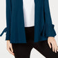 Cardigan Alfani Feminino Petite com Manga Amarrada Verde Escuro Tamanho Petite Médio