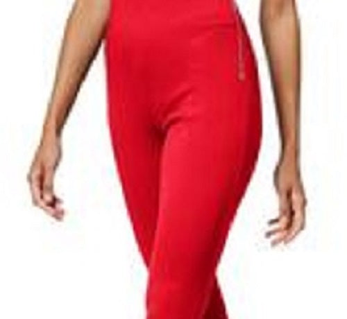 Calça skinny feminina INC International Concepts com zíper, vermelha escura, tamanho 2, pequena