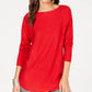 INC International Concepts Suéter Túnica Feminino Petite Vermelho Tamanho Petite