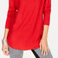 INC International Concepts Suéter Túnica Feminino Petite Vermelho Tamanho Petite