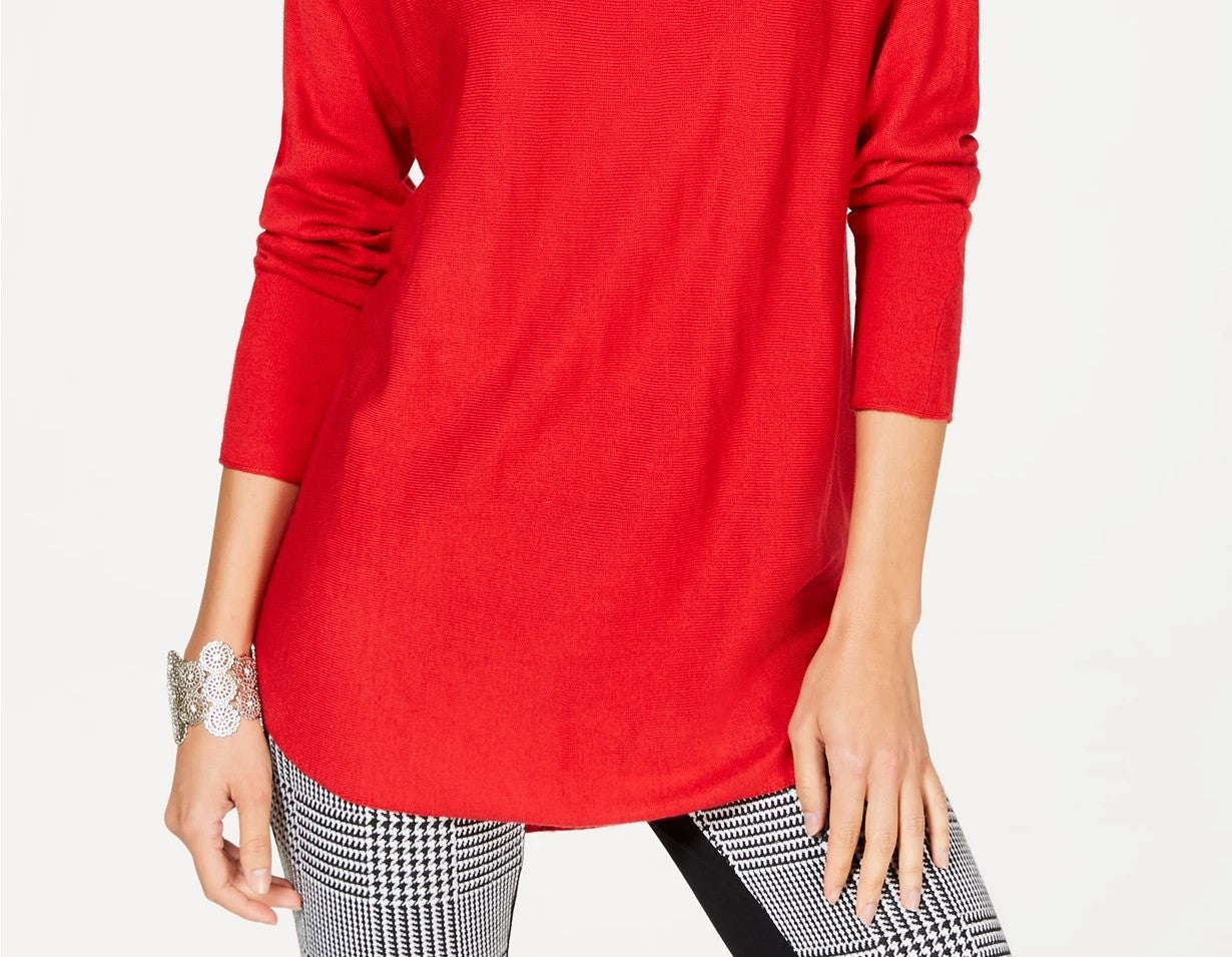 INC International Concepts Suéter Túnica Feminino Petite Vermelho Tamanho Petite