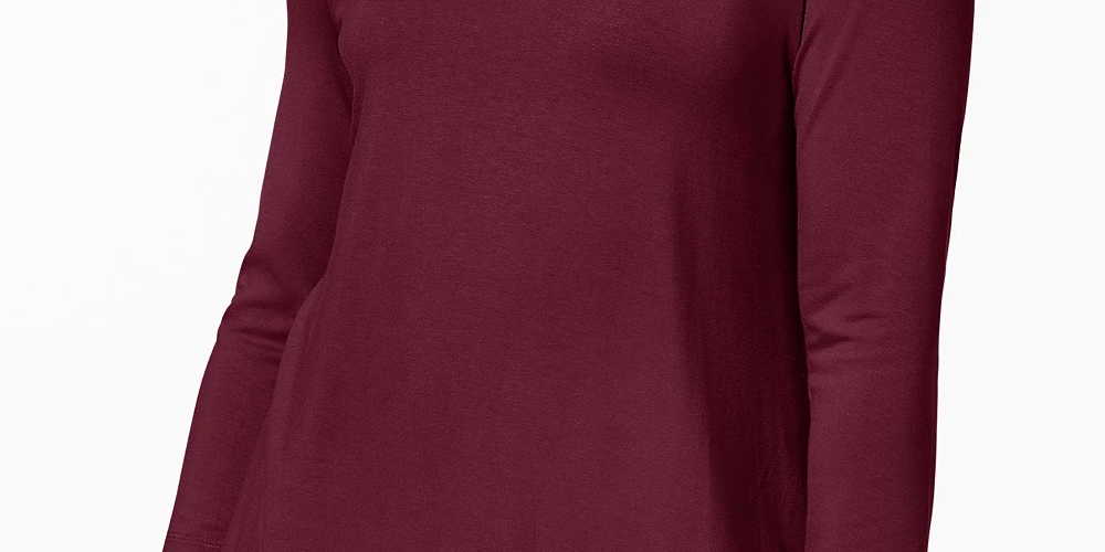 Top decote redondo da coleção feminina JM vermelho tamanho XXG