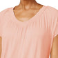 Camiseta feminina Blusa JM Collection Rosa Tamanho X-G
