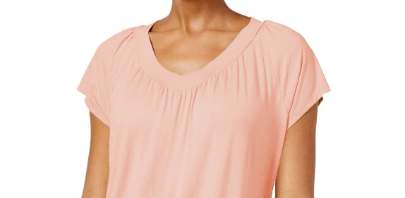 Camiseta feminina Blusa JM Collection Rosa Tamanho X-G