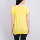 Camiseta Blusa Coleção Feminina JM Dourada Tamanho Extra Grande