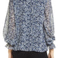 Blusa Vince Camuto Feminina Estampa Floral Azul Tamanho X-G