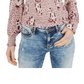Blusa estampada American Rag Juniors, rosa, tamanho X-S