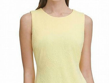 Vestido assimétrico com blocos de cores Tommy Hilfiger feminino, amarelo, tamanho 16