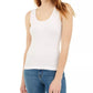 Camiseta regata de malha canelada Planet Gold Juniors, branca, tamanho 34X16
