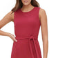Macacão feminino Tommy Hilfiger de crepe com cinto, vermelho escuro, tamanho 4