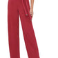 Macacão feminino Tommy Hilfiger de crepe com cinto, vermelho escuro, tamanho 4