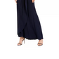Vestido feminino Adrianna Papell de um ombro só, azul-marinho, tamanho 6