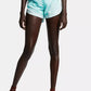 Shorts de corrida Nike Tempo Tie Dyed feminino, verde, tamanho XS