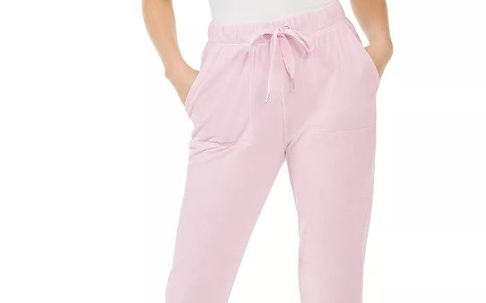 Calça Jogger Planet Gold Junior Velour Roxa Tamanho X-S