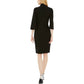 Vestido Calvin Klein Feminino Manga Dividida Preto Tamanho 6
